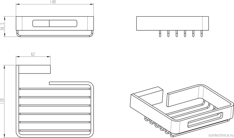 Набор Стакан Boheme Q 10944-G + Мыльница 10959-MG