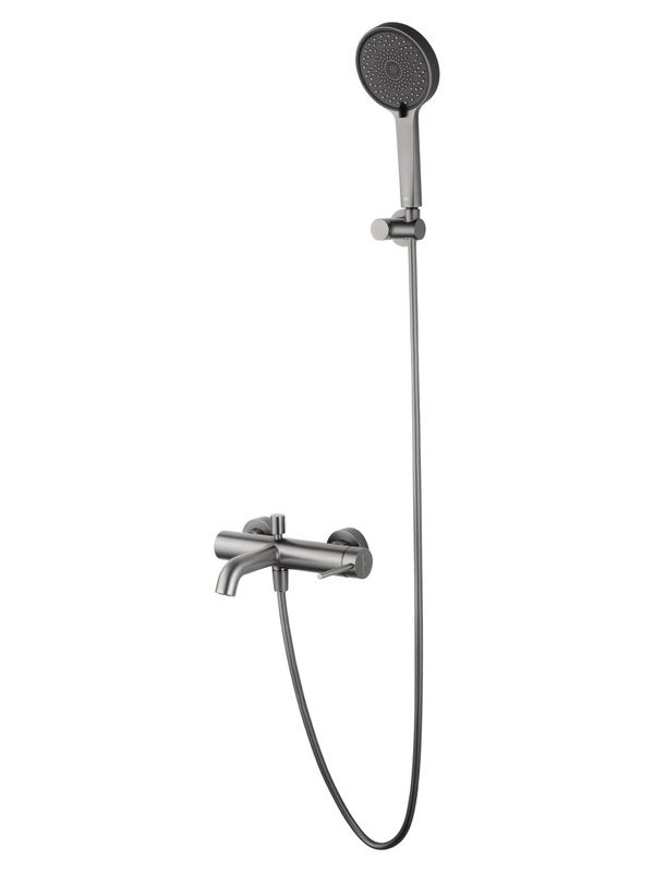 Смеситель для ванны с душем Wonzon & Woghand Stick WW-88639017-BGM темный графит