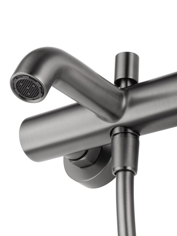 Смеситель для ванны с душем Wonzon & Woghand Stick WW-88639017-BGM темный графит