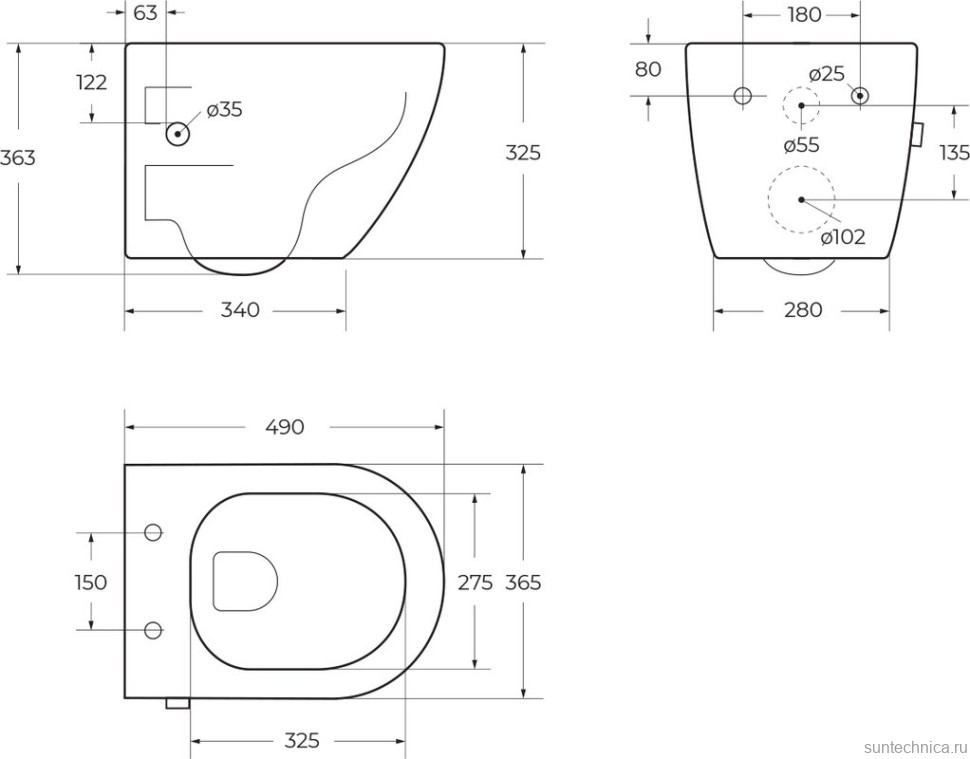 Комплект Унитаз подвесной BelBagno Uno BB3105CHR-BS/SC с микролифтом, со смесителем и функцией биде + Инсталляция Geberit Duofix Delta 458.149.21.1 с кнопкой смыва, хром + Звукоизоляция