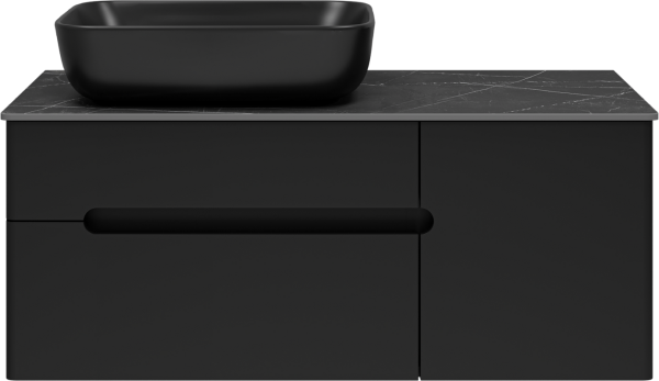Тумба под раковину Misty Роял 100 черная