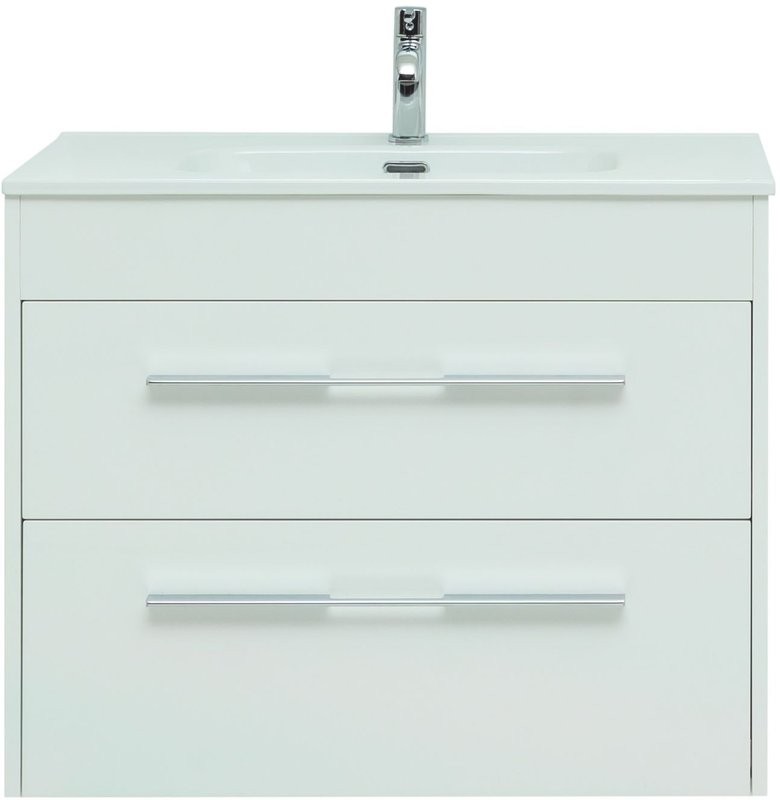 Тумба под раковину Aquanet Августа 80 белый глянец