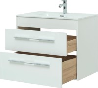 Тумба под раковину Aquanet Августа 80 белый глянец Тумба под раковину Aquanet Августа 80 белый глянец