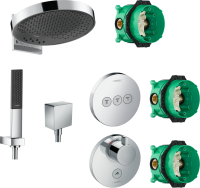 Душевой комплект Hansgrohe Rainfinity 360 (3 jet) 26234000 + 26857000 + 26455000 + 15742000 + 15745000