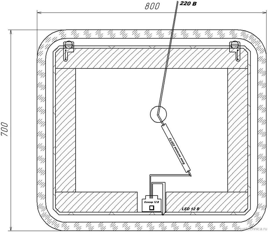 Мебель для ванной комнаты SanStar Arista 85 подвесная
