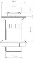 Смеситель для биде Migliore Ermitage Mini 31423 бронза