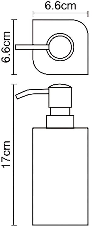 Набор Стакан Wasserkraft Elbe K-2728 + Дозатор K-2799