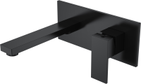 Смеситель для раковины Boheme Qubic 475-B С ВНУТРЕННЕЙ ЧАСТЬЮ, matt black