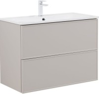 Тумба под раковину без столешницы Aquanet Арт 90 подвесная, бежевая