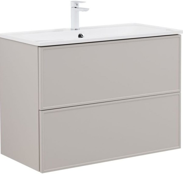 Тумба под раковину без столешницы Aquanet Арт 90 подвесная, бежевая