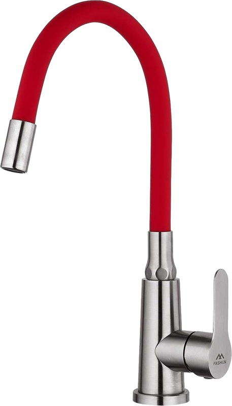 Смеситель для кухни Fashun A54301-10 сатин, красный