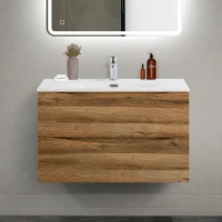 Тумба под раковину BelBagno Marino-cer-mini 80 подвесная, rovere rustico