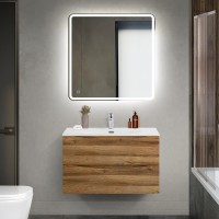 Тумба под раковину BelBagno Marino-cer-mini 80 подвесная, rovere rustico