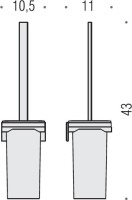 Набор Держатель Colombo Design Forever В2991 + Ершик В2907