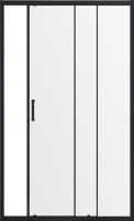 Душевая дверь в нишу Vincea Alpha VDS-3AL120CLB 120 см, стекло прозрачное, черный