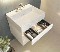 Тумба под раковину KERAMA MARAZZI Logica 60 подвесная, белоснежная