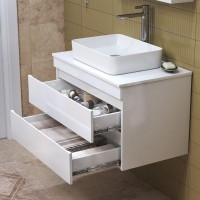 Мебель для ванной комнаты Vigo Urban 80 подвесная, белая, раковина Urban 50