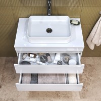 Мебель для ванной комнаты Vigo Urban 80 подвесная, белая, раковина Urban 50