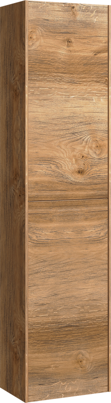 Шкаф-пенал для ванной Aqwella 5 stars Mobi 35 дуб балтийский, без дверок