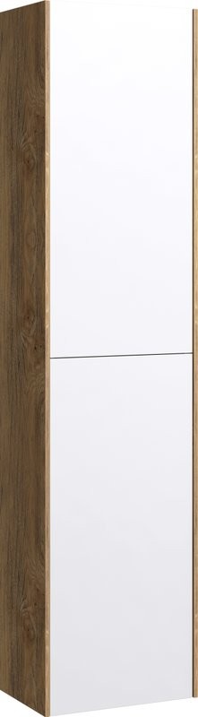 Шкаф-пенал для ванной Aqwella 5 stars Mobi 35 дуб балтийский, без дверок