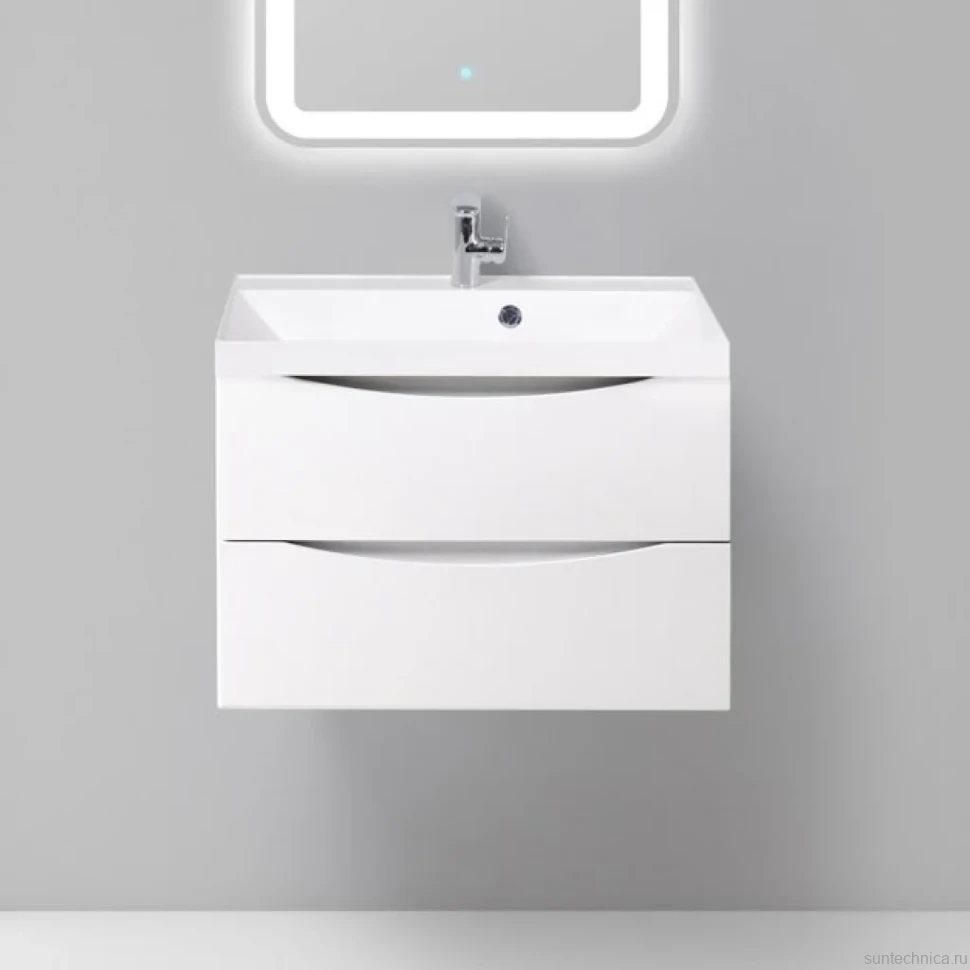 Тумба с раковиной BelBagno Marino 70 bianco lucido