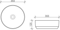 Накладная раковина Ceramicanova Element CN6005