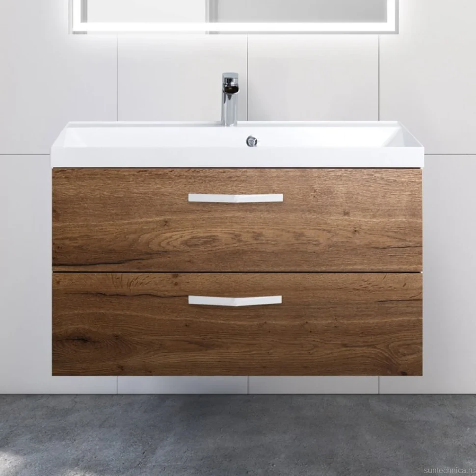 Тумба с раковиной BelBagno Aurora 90 rovere tabacco