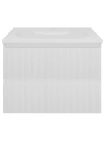 Тумба с раковиной Vincea Welle 60 m.white soft-touch, раковина VCB-4H600W белая