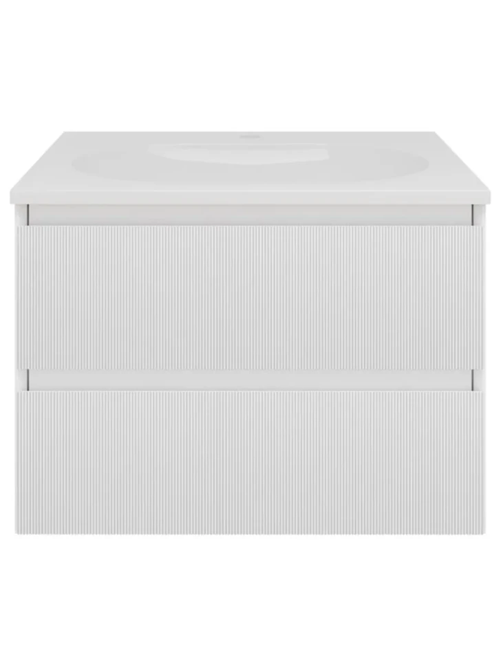 Тумба с раковиной Vincea Welle 60 m.white soft-touch, раковина VCB-4H600W белая