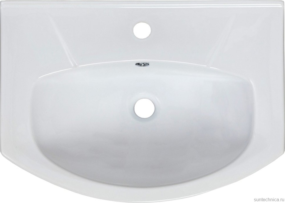 Тумба с раковиной Aqwella Rodos 65 напольная, белая