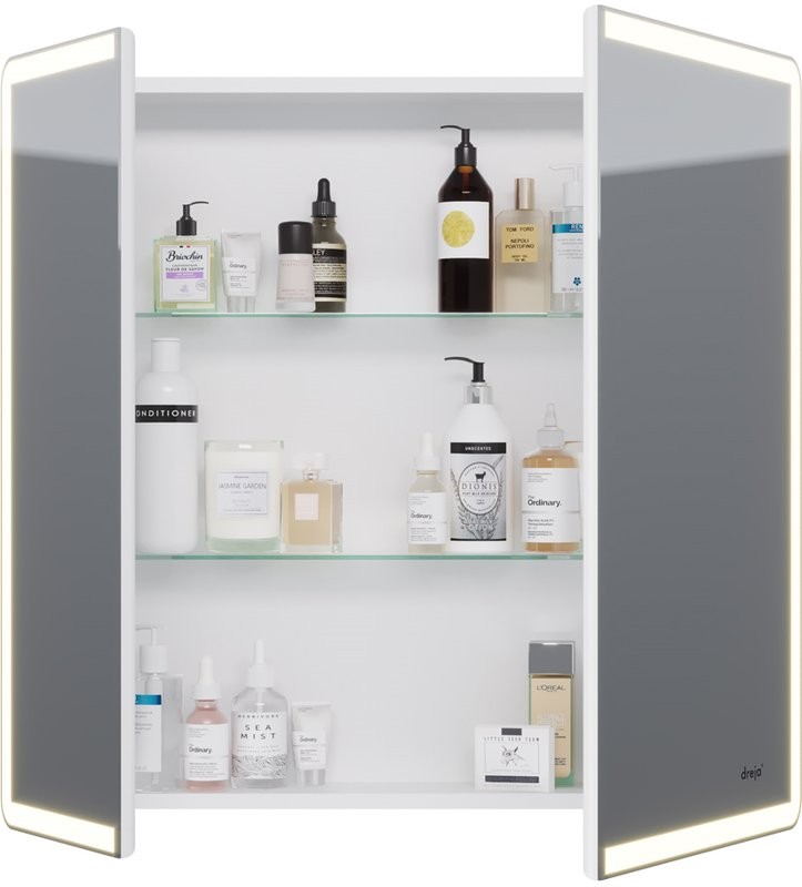 Зеркало-шкаф Dreja Point 80 c подсветкой