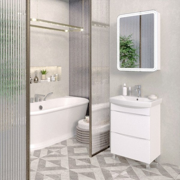 Мебель для ванной комнаты Emmy Клермонт 55 зеркало Мадрид 50 L