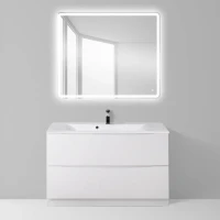 Мебель для ванной комнаты BelBagno Marino 100 bianco lucido, напольная