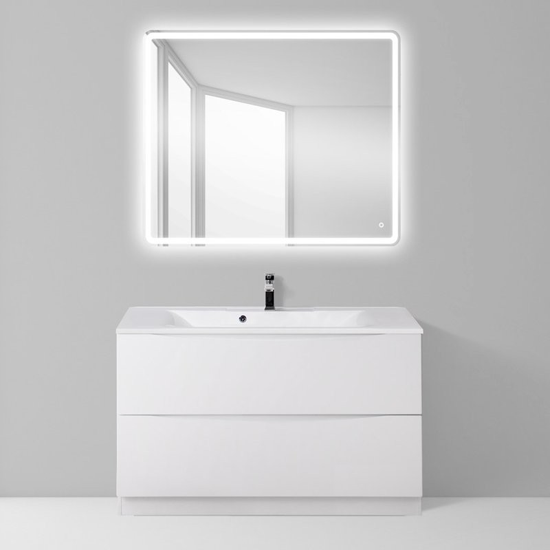 Мебель для ванной комнаты BelBagno Marino 100 bianco lucido, напольная