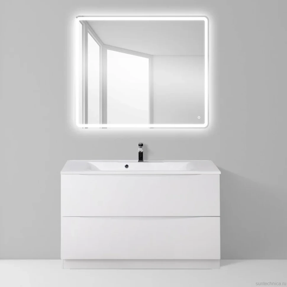 Мебель для ванной комнаты BelBagno Marino 100 bianco lucido, напольная