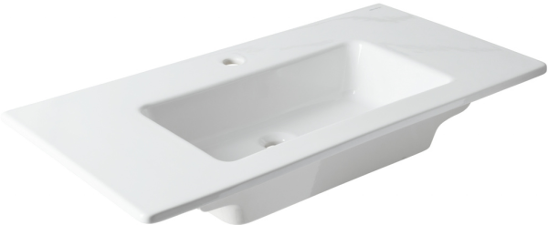 Мебельная раковина Allen Brau Fantasy Flat 92x47, без перелива, белая