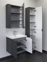 Мебель для ванной комнаты Comforty Лима 60П подвесная, антрацит