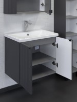 Мебель для ванной комнаты Comforty Лима 60П подвесная, антрацит