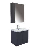 Мебель для ванной комнаты Comforty Лима 60П подвесная, антрацит