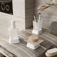 Дозатор для жидкого мыла Wasserkraft Amper K-5499W настольный, белый