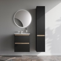 Мебель для ванной комнаты AM.PM X-Joy 55 подвесная, черная матовая