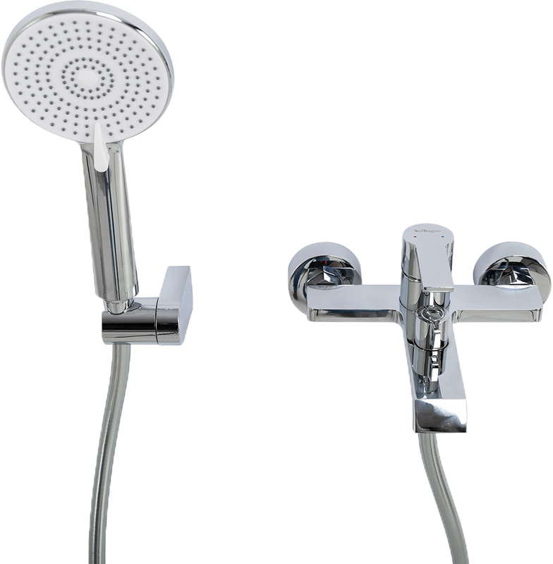 Смеситель для ванны с душем BelBagno Aurora VASM-CRM
