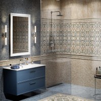 Тумба с раковиной KERAMA MARAZZI Piano Classic 75 подвесная, ясень синий матовый