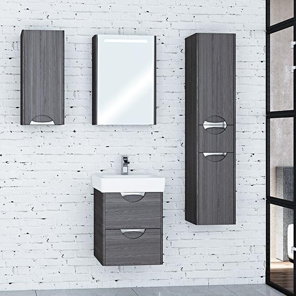 Зеркало-шкаф AQUATON Сильва 50 дуб макиато