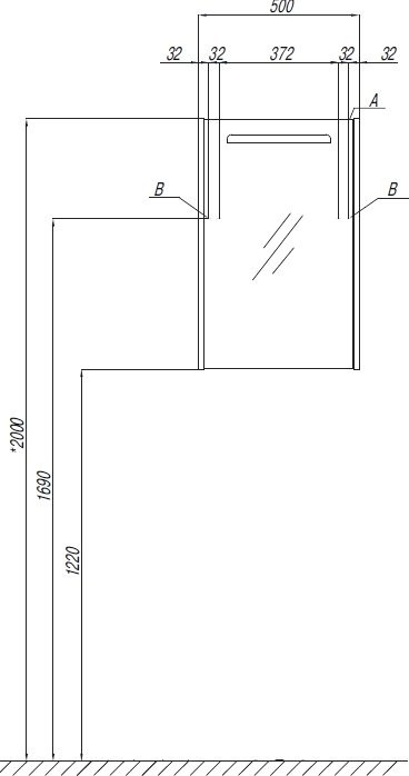 Зеркало-шкаф AQUATON Сильва 50 дуб макиато
