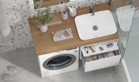 Тумба с раковиной Velvex Klaufs 56*60.1Y R под стиральную машину