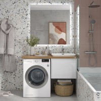 Тумба с раковиной Velvex Klaufs 56*60.1Y R под стиральную машину