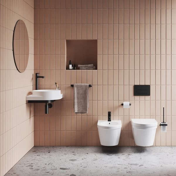 Ершик для унитаза Ravak 10° TD 410.00 матовый черный