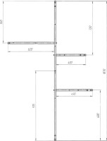 Акриловая ванна 1MarKa Diana L 170x105 см, угловая, левая, пристенная, белая, асимметричная, с каркасом