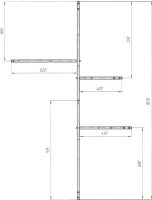 Акриловая ванна 1MarKa Diana L 170x105 см, угловая, левая, пристенная, белая, асимметричная, с каркасом